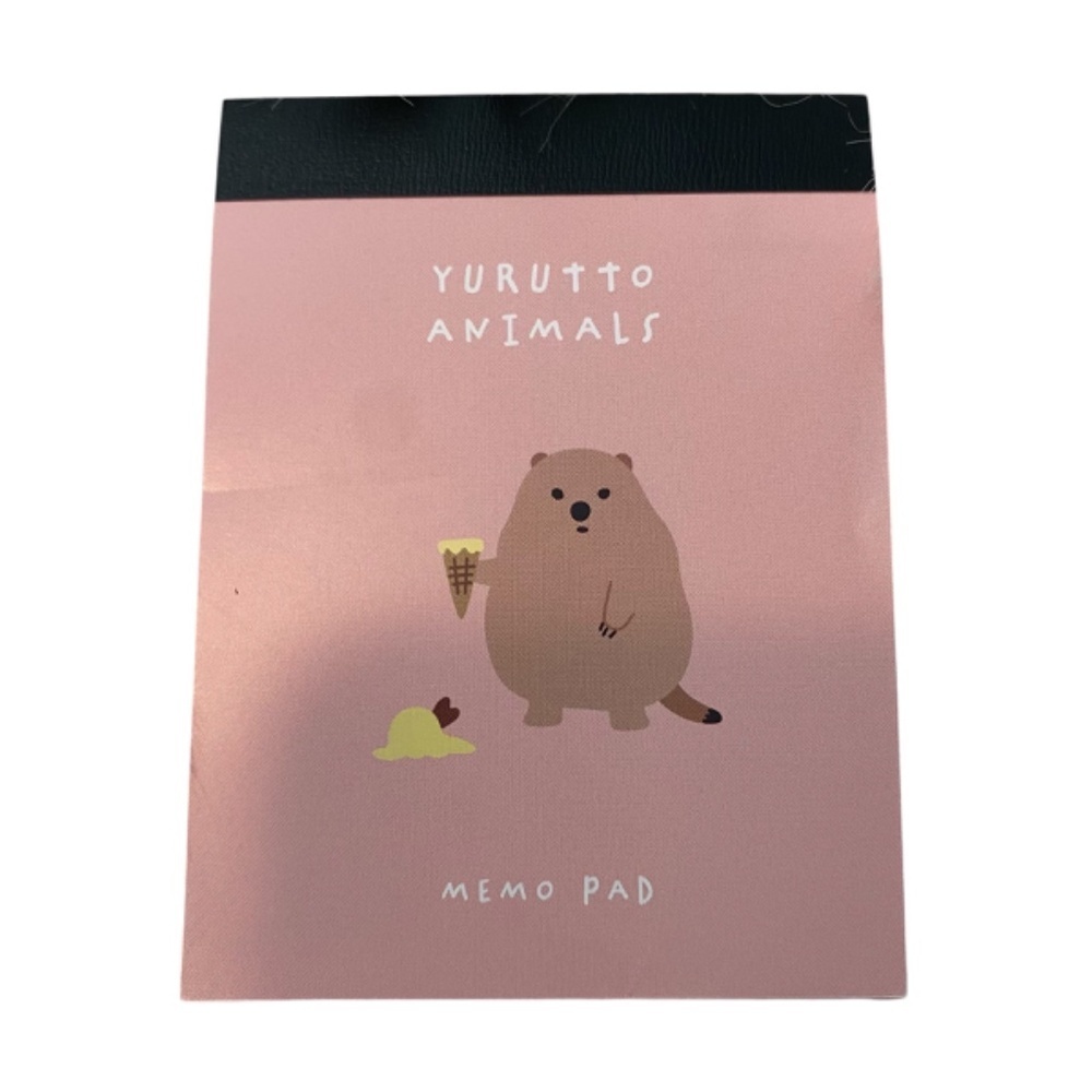 Yurutto Animals Memo Pad from Japan. Multicolor